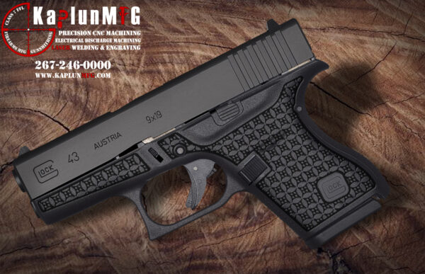 Glock 43 Laser Stippling Pattern T1