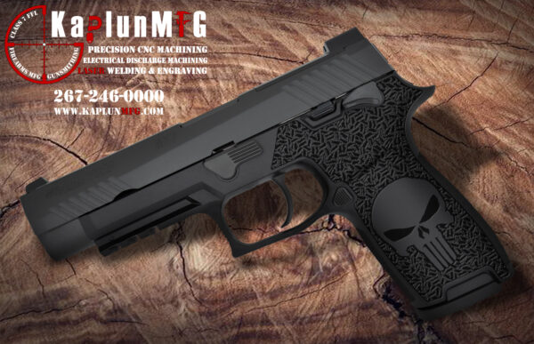 Sig P320 Laser Stippling Punisher Pattern